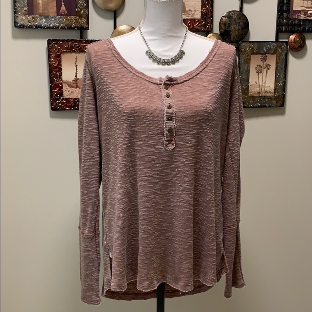 We the free brand mauve Henley top